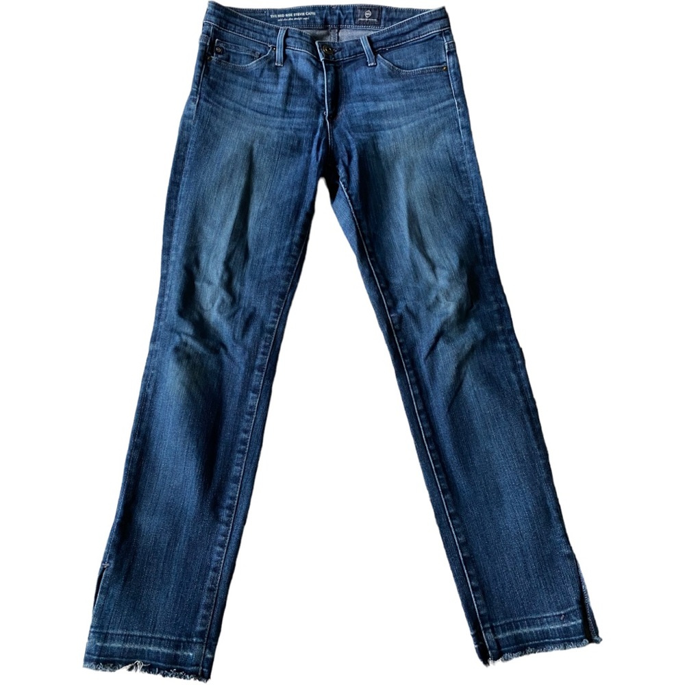 AG Adriano Goldschmied Mid Rise Stevie Capri Size 25.